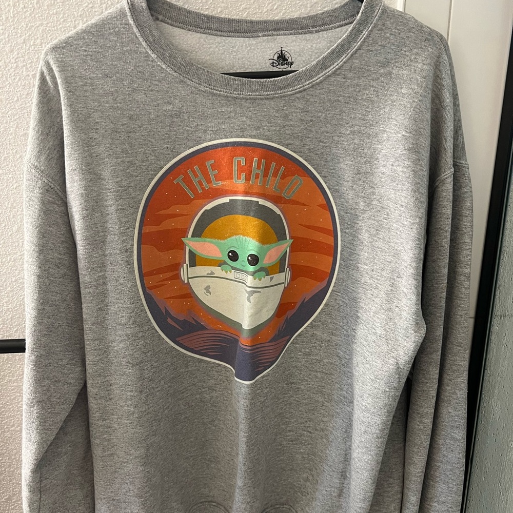 The Child Grogu Baby Yoda Star Wars Disney Crewneck